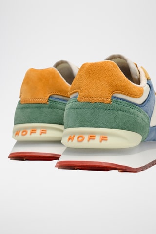 Sneakers in pelle Bangkok - Blu e beige