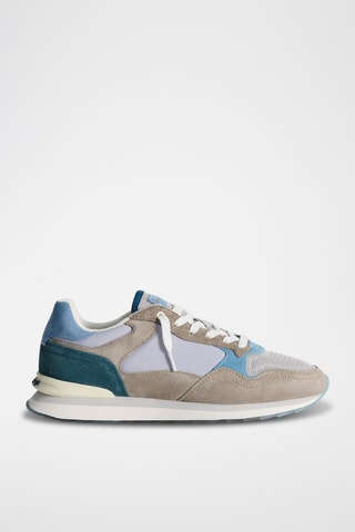Sneakers in pelle Bristol - Blu e grigio