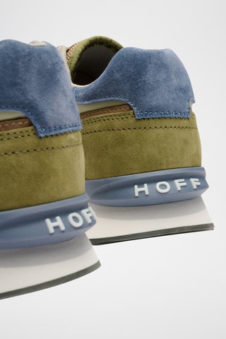 Sneakers in pelle Baku - Beige e verde