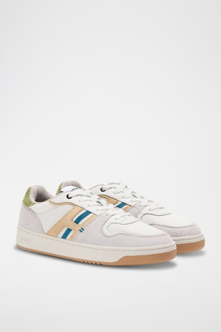 Sneakers in pelle Lexington - Cammello e grigio