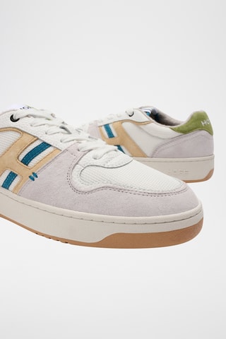 Sneakers in pelle Lexington - Cammello e grigio