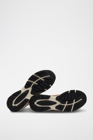 Sneakers in pelle Oregon - Beige e arancione