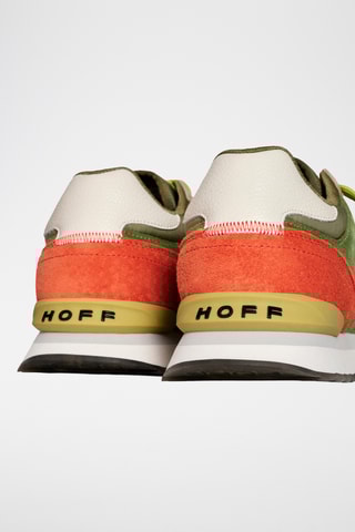 Sneakers in pelle Rimini - Verde e beige