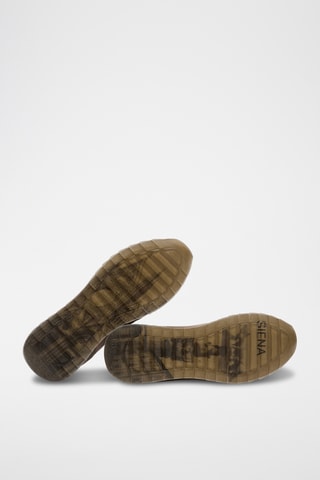 Sneakers in pelle Siena - Beige e grigio