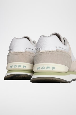 Sneakers in pelle Naousa - Beige e bianco