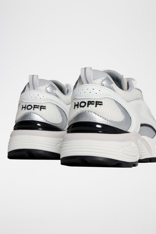 Sneakers in pelle La Crosse - Bianco e argentato