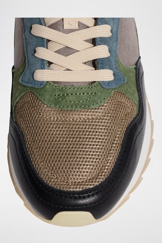 Sneakers in pelle Quebec - Kaki