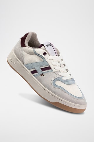 Sneakers in pelle Broadway - Bianco e celeste