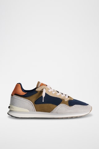 Sneakers in pelle Biarritz - Marrone e navy