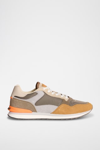 Sneakers in pelle Sintra - Marrone e grigio