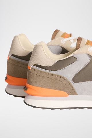 Sneakers in pelle Sintra - Marrone e grigio