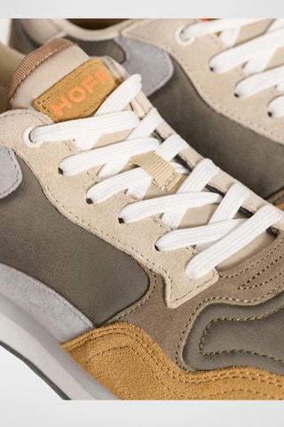 Sneakers in pelle Sintra - Marrone e grigio
