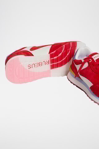 Sneakers in pelle scamosciata Rubeus - Rosso