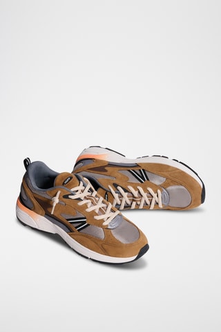 Sneakers in pelle South Carolina - Marrone