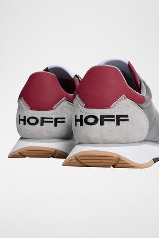 Sneakers in pelle Gortyn - Grigio e rosso