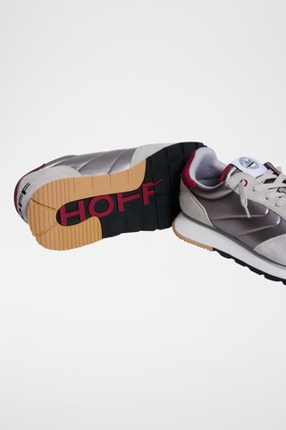 Sneakers in pelle Gortyn - Grigio e rosso