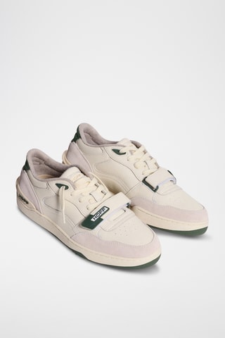 Sneakers in pelle Drifter - Beige e verde