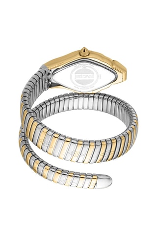 Stalen en Parelmoeren Quartz Horloge