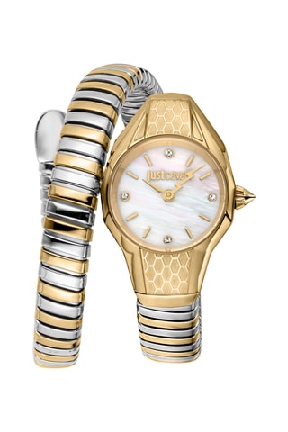 Stalen Quartz Horloge - Zilverkleurig en Goudkleurig