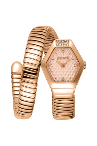 Stalen Quartz Horloge - Roségoudkleurig