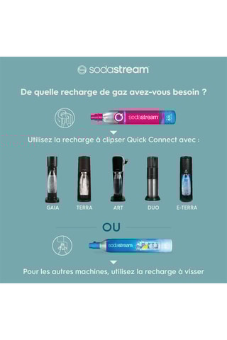 Machine à gazéifier en acier inoxydable Enso - Argenté