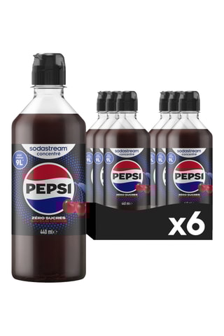 6 concentrés Pepsi Cherry Zero Sucres - 6 x 440 ml