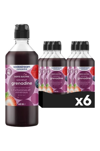 6 concentrés Grenadine Sans Sucres - 6 x 440 ml