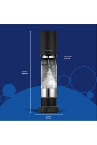 Machine à gazéifier en acier inoxydable Enso - Noir