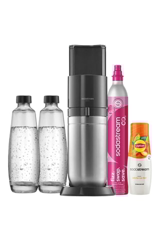 Machine à gazéifier Duo - Noir + 1 concentré Lipton Ice Tea Pêche - 440 ml