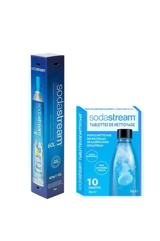 Cylindre supplémentaire CO² et 10 tablettes de nettoyage - 60 l