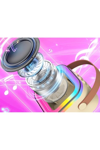 Coluna Karaoke TechKidz - 2 microfones - Bluetooth