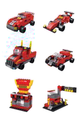 Jogo de construção TechKidz 6 em 1 - 1000 tijolos