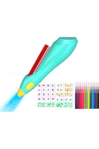 Estilográfica pulverizadora TechKidz Elétrico - Com acessórios