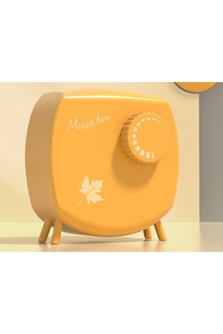 Caixa de música Transistor Mostarda