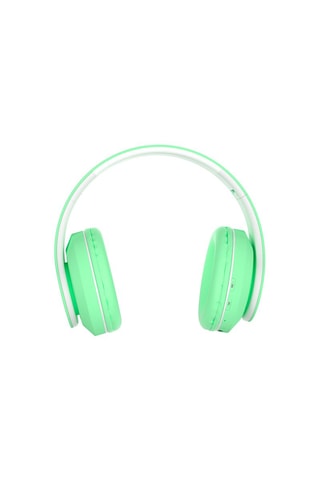 Auscultadores estéreo sem fios luminosos - Verde