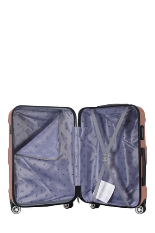 Mala de cabine Palace (S) - 55 cm - Preto, rosa, dourado e prateado