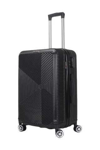 Mala média Luton (M) - 65 cm - Prateado e preto