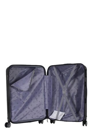 Mala média Luton (M) - 65 cm - Prateado e preto