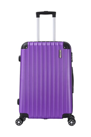 Conjunto de 3 malas Corner (S/M/L) - Preto e violeta