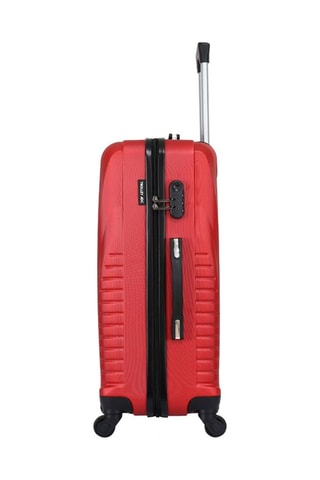 Mala média Elegance (M) - Preto, vermelho e prateado