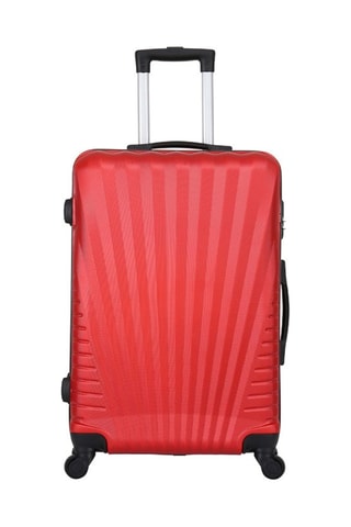 Mala de grande volume Elegance (L) - Preto, vermelho e prateado