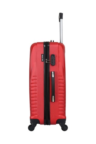 Mala de grande volume Elegance (L) - Preto, vermelho e prateado