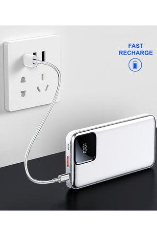 Bateria externa Powerbank 20000 mAh - Smartphones e tablets - Branco