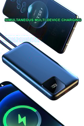 Bateria externa Powerbank 20000 mAh - Smartphones e tablets - Preto