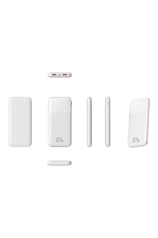 Bateria externa Power Bank 10000 mAh - Dispositivos digitais - Branco
