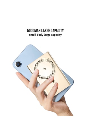 Bateria externa 5000 mAh - dourado