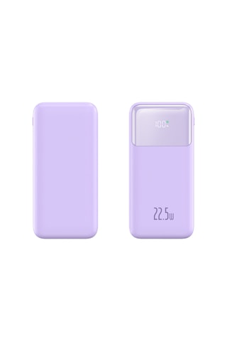 Bateria externa Power Bank duplo USB 10000 mAh - Violeta