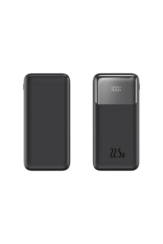 Bateria externa Power Bank 10000 mAh - Dispositivos digitais variados - Preto