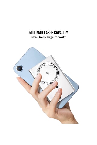 Bateria externa 5000 mAh - Prateado