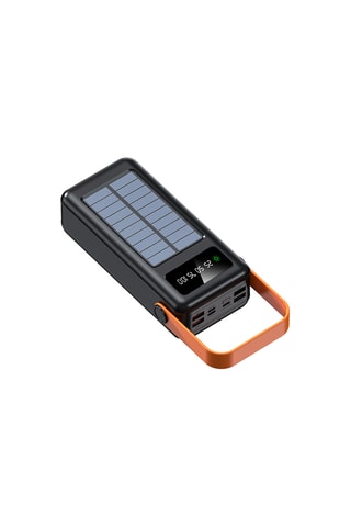 Bateria externa Powerbank Solar 50 000 mAh - Preto